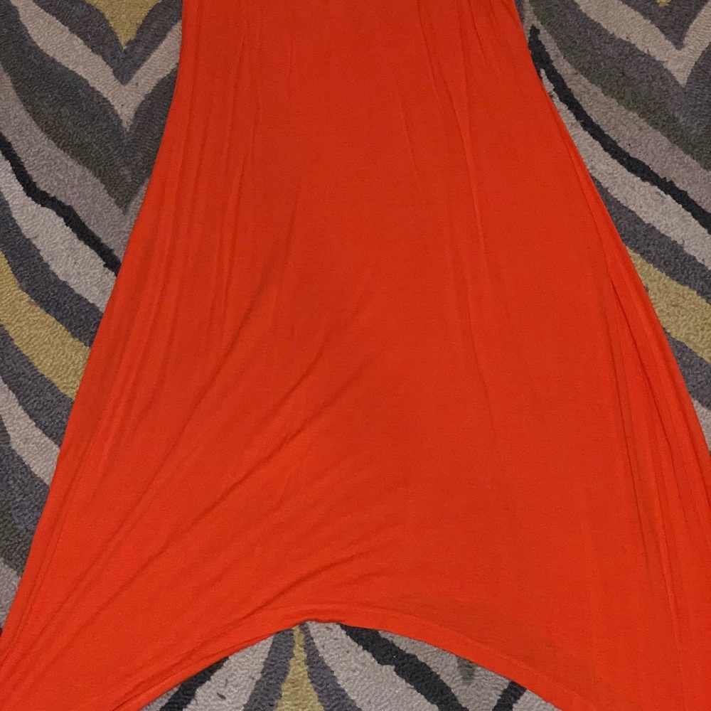 Orange maxi dress